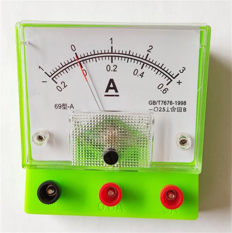 Factory direct selling Physics experiment practical portable transparent 69 sensitive voltmeter ammeter teaching instrument