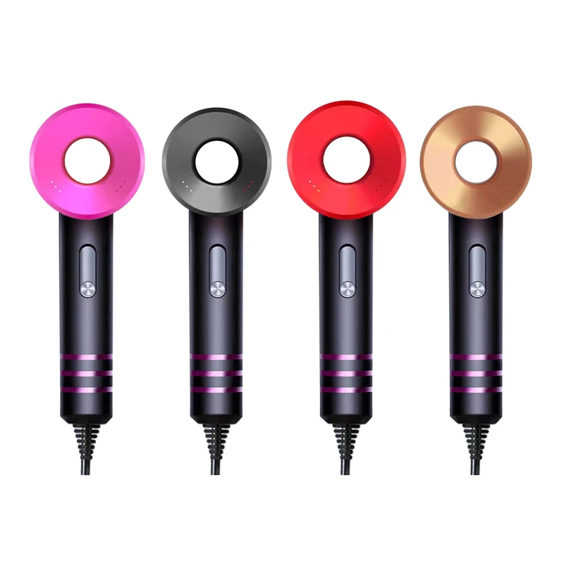 DILIAO OEM 1800W Folding Handle Travel 2 in 1 hair dryer brush blow dryer comb 2 Speed 3 Heat Fast Dry Compact Mini Hair Dryer