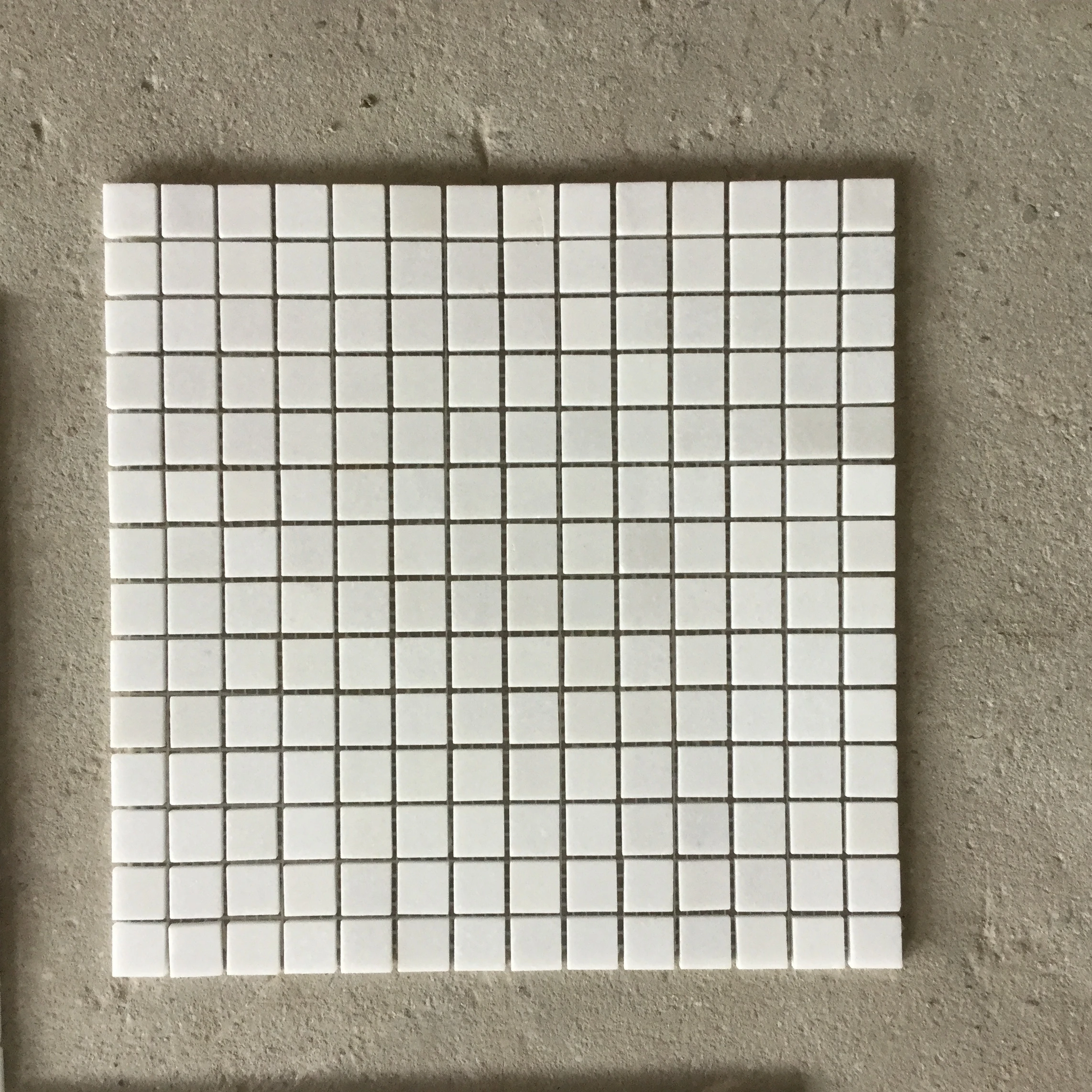 factory price white marble brick shape mosaic tile for wall and floor