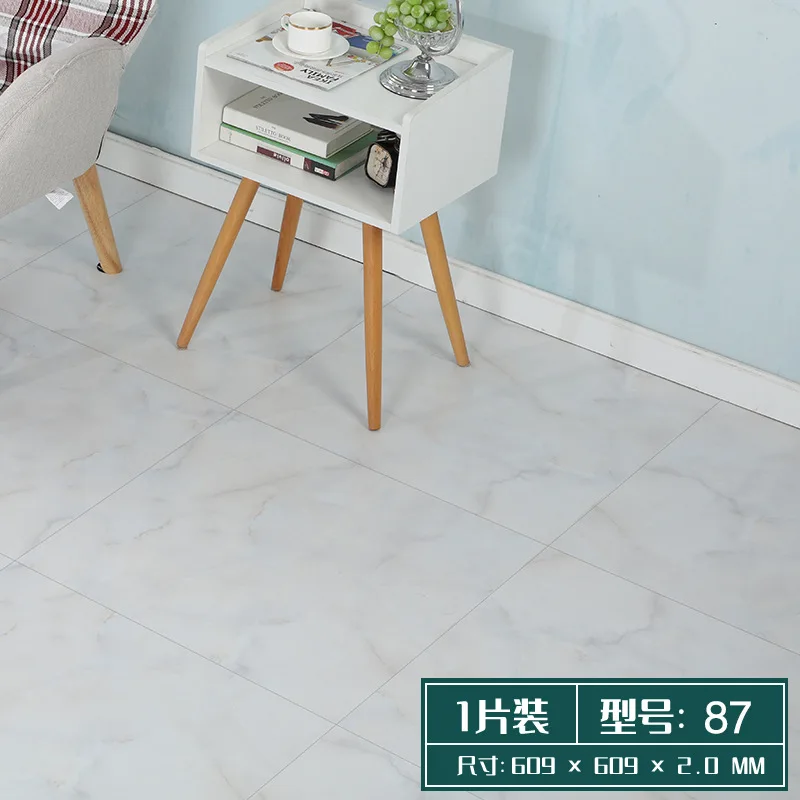 High Quality 600*600mm Mobile House Decor Marble Pattern Design Self Adhesive Waterpoof Floor Sticker