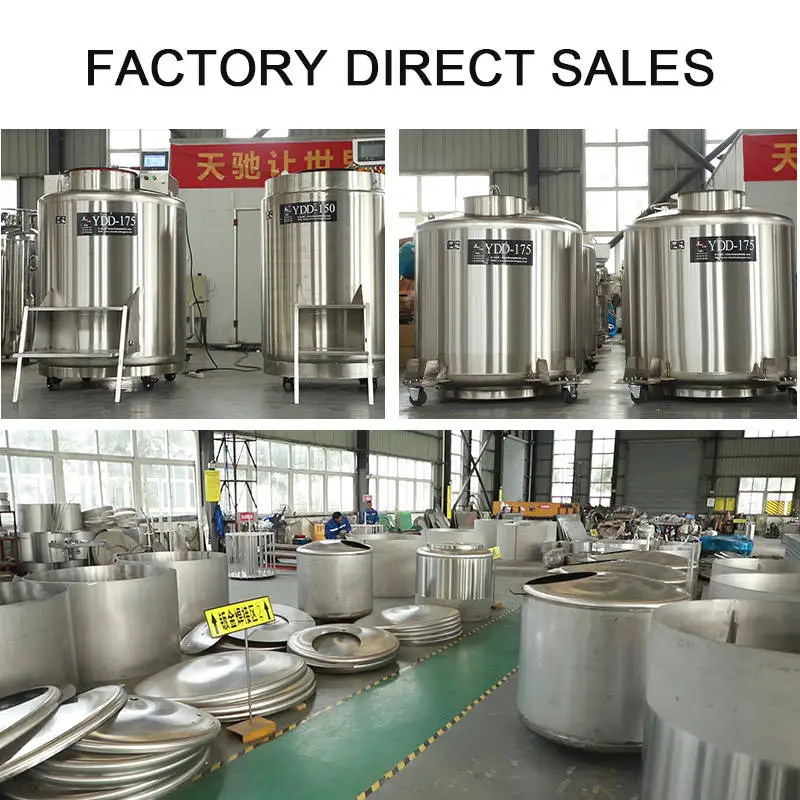 YDD-1800 Biological Cell Bank Low Temperature Seed/Blood Bank Liquid Nitrogen Tank for University laboratory Hospital