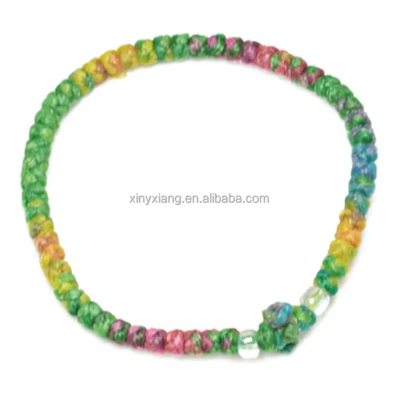 Factory custom Orthodox Prayer Rope Bracelet Komboskini Chotki Burgundy, Thin Komboskini Greek Prayer Rope Bracelets