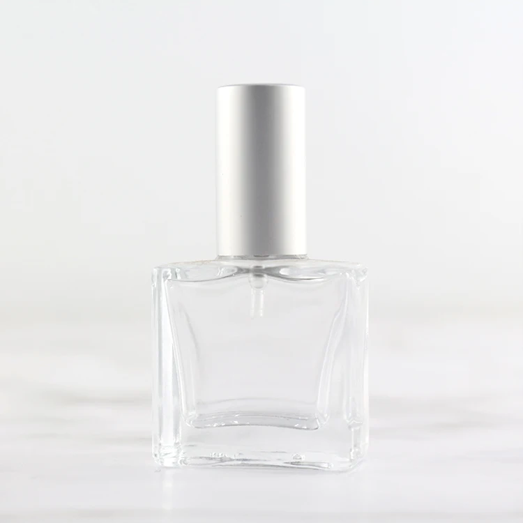 
Clear 15ML Square Fine Mist Travel Spray Bottle Parfume Samples Packaging 