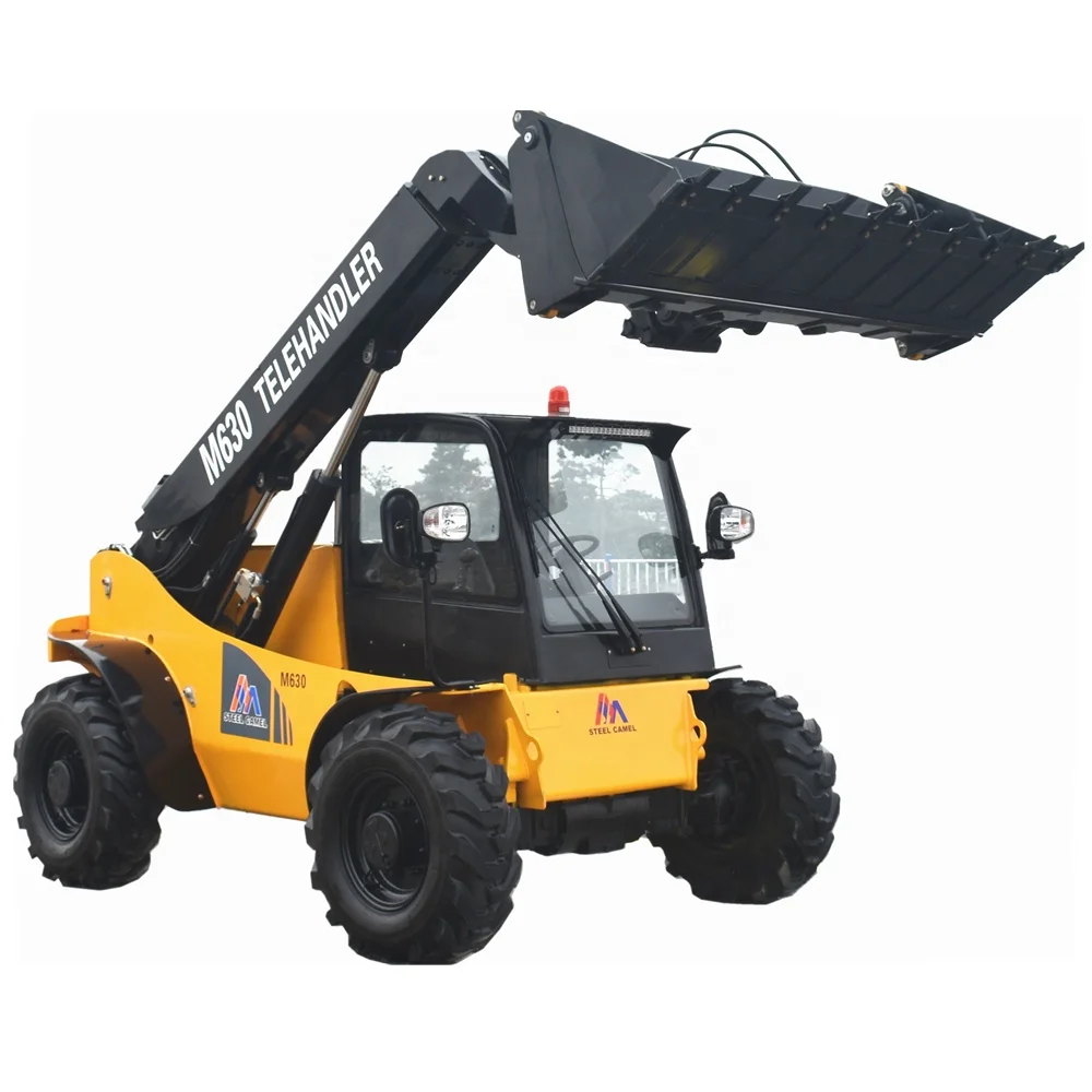 Newly Design STEEL CAMEL 3ton Telescopic Forklift 6-7m Mini Telehandler For Sale