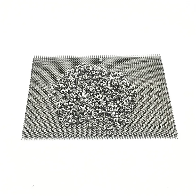 Food Grade Stainless Steel Wire Mesh Conveyor Belts Compound Balanced Weave V-shaped Conveyor Belts