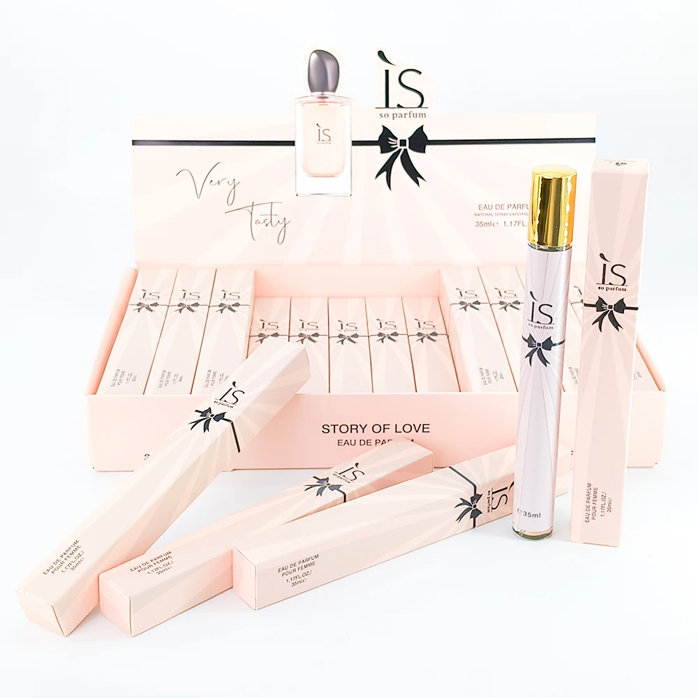 Long-lasting 35ml Mini Portable Pocket Perfume Refreshing Air Good Quality Travel Size Women and Men Perfume Gift Sets