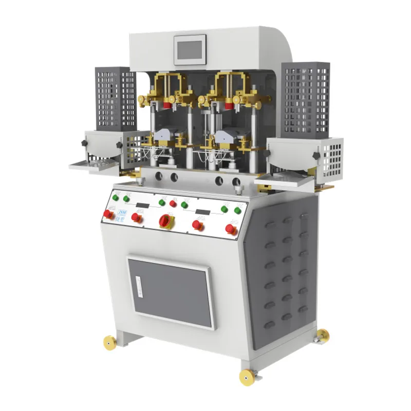 PLC Control Two Cold and Two Hot Shoe Toe Shaping Making Machine Casual Sports Shoes Forming Process Production Line