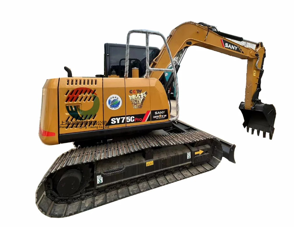 Used, Mini Excavator Sany 75c 135c 215c Multifunctional Mechanical Crawler Sany Mini Excavator 75c