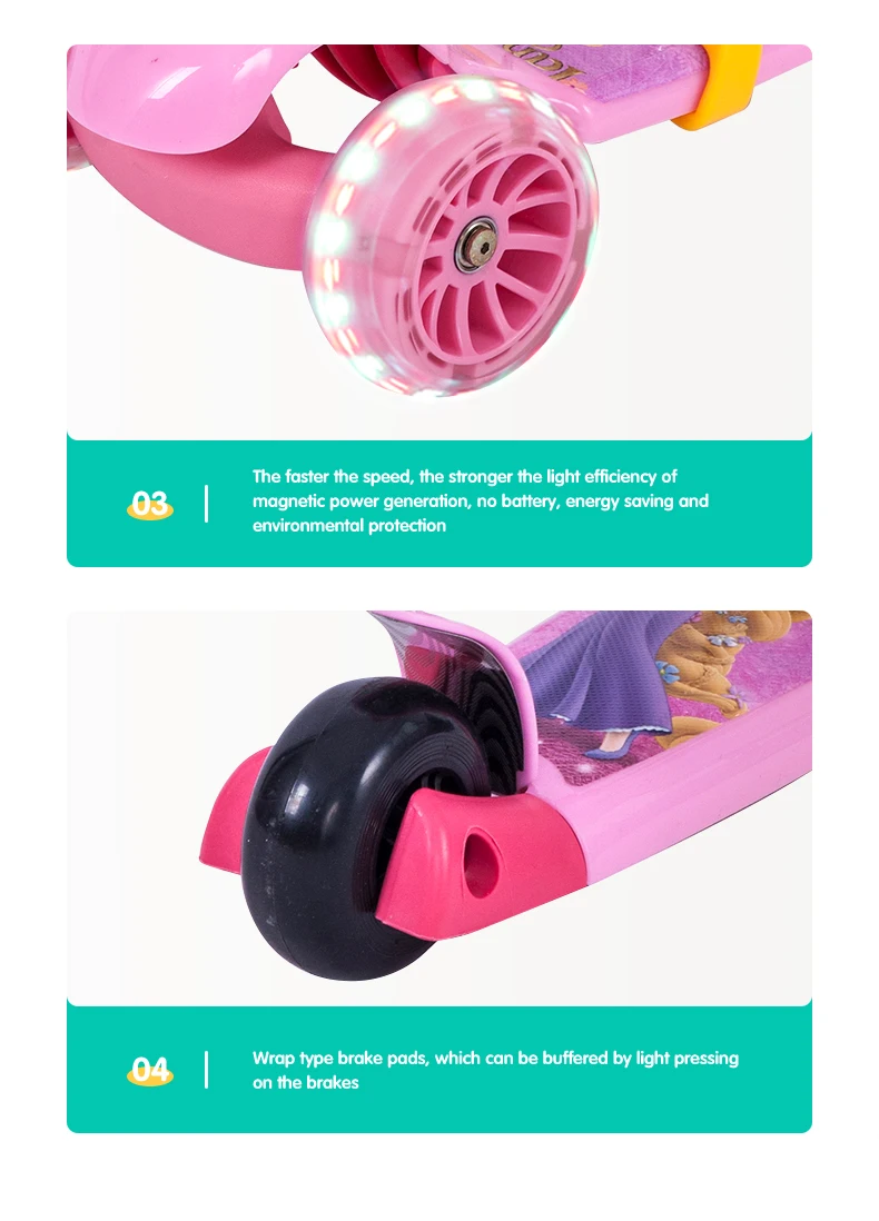 Hot sale Multifunction 3in1 3 wheel kids baby foot Kick scooter with OEM design