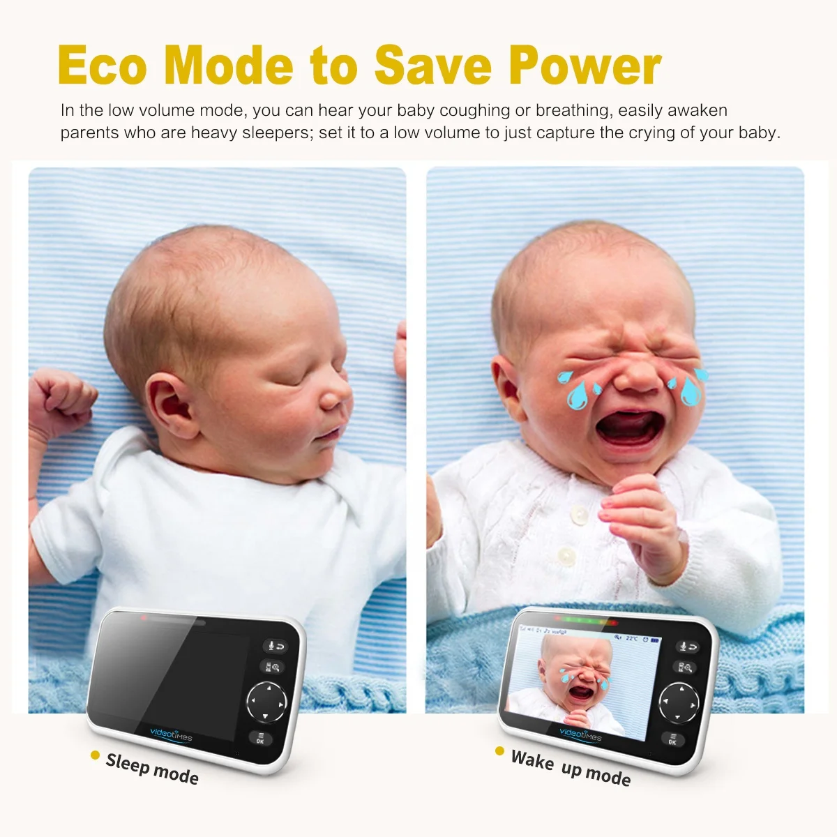 5.0 inch wireless Night Vision baby Camera Baby monitors