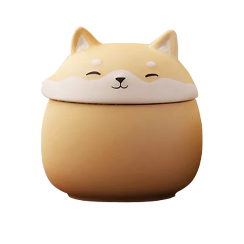 High quality dog shaped design ceramic pet urn  for ashes not wooden  pet urns for small dogs ashes Customizable OEM ODM china