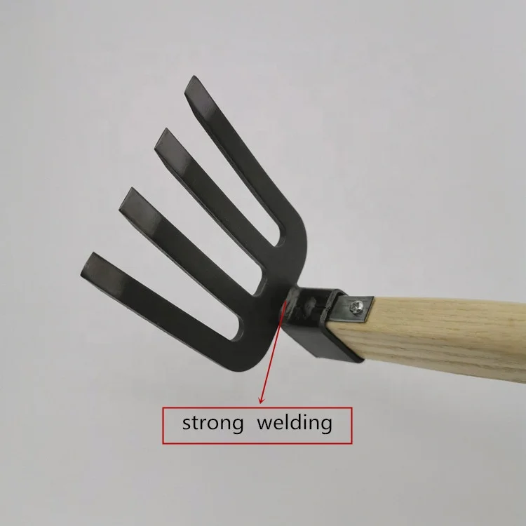 
Rakes, Small Agricultural Tools Household Weeding Four Tooth Harrow Outdoor Children Grow Vegetables Garden Flowers 