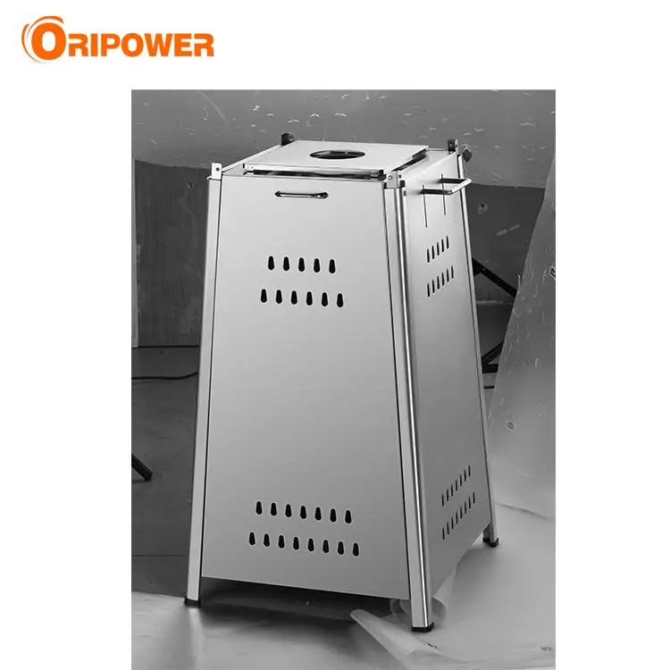 1.9m Quartz glass tube patio heater real flame pyramid outdoor gas patio heater