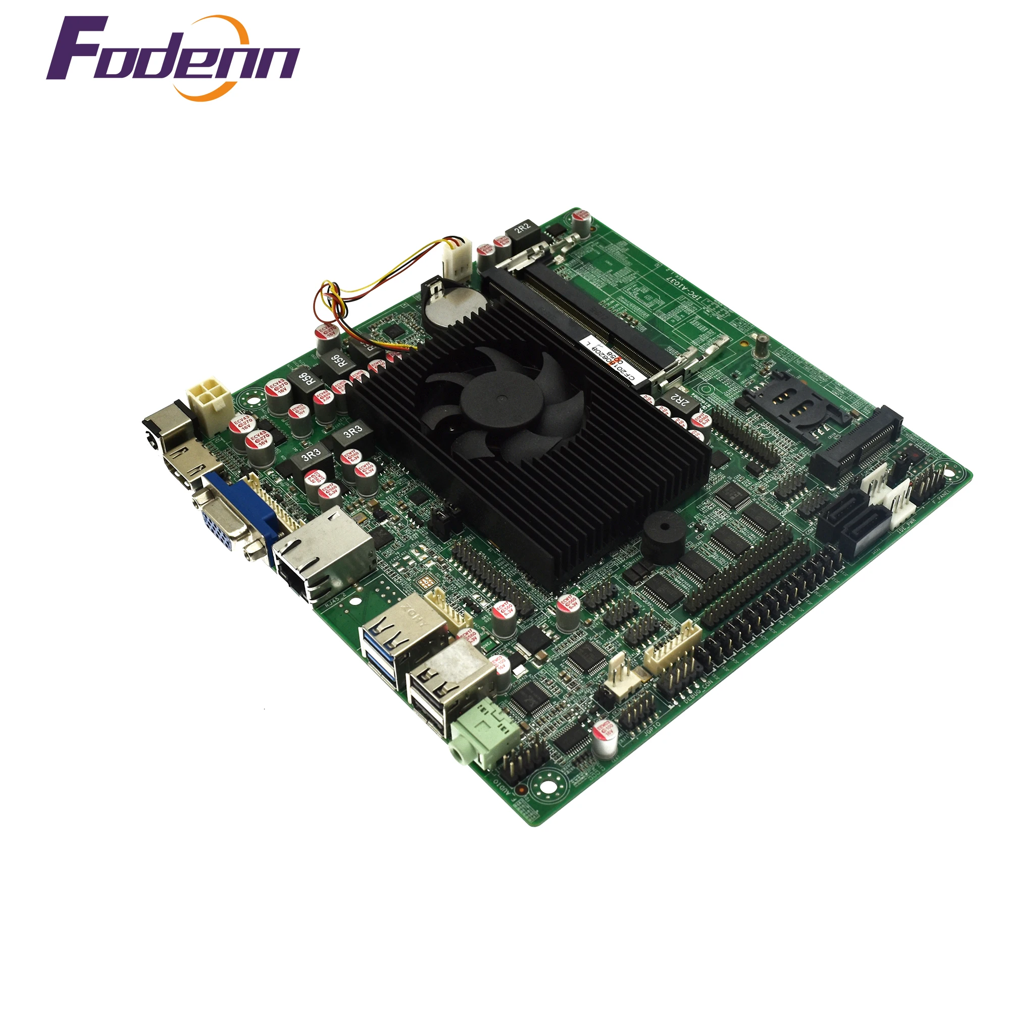  Fodenn Intel Ivy Bridge Celeron 1037U с низким энергопотреблением встроенный Промышленная материнская плата SO-DIMM DDR3 слот поддержка до 8
