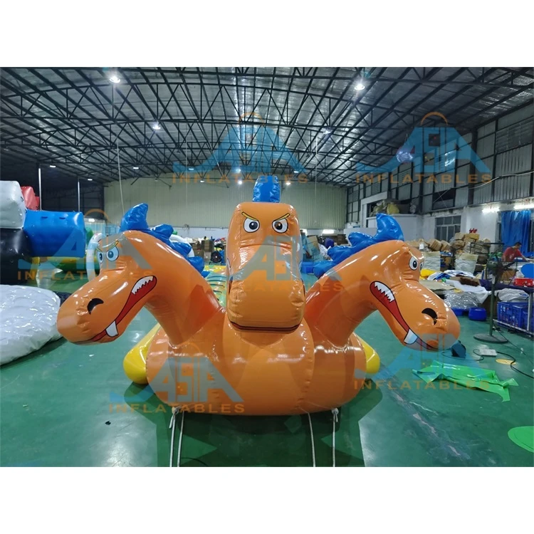 Commercial Grade 3 Heads Dragon Towable Boat Inflatable Monster Banana Boat for Jet Ski