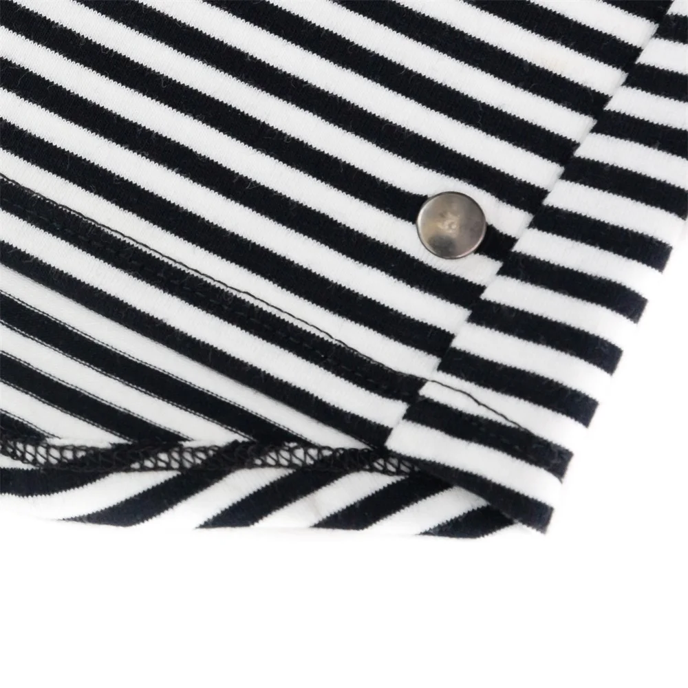 
Custom Organic Cotton Sleeveless Striped Hypo-allergenic Kids Baby Vest Tank Top 