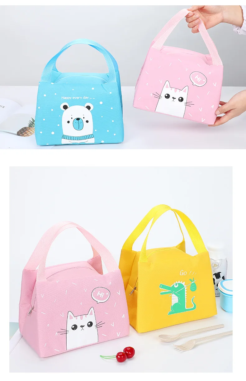 Camino New Lunch Bag Oxford Aluminum Thermal Insulated Lunch Box Keep Warm Cooler Bag