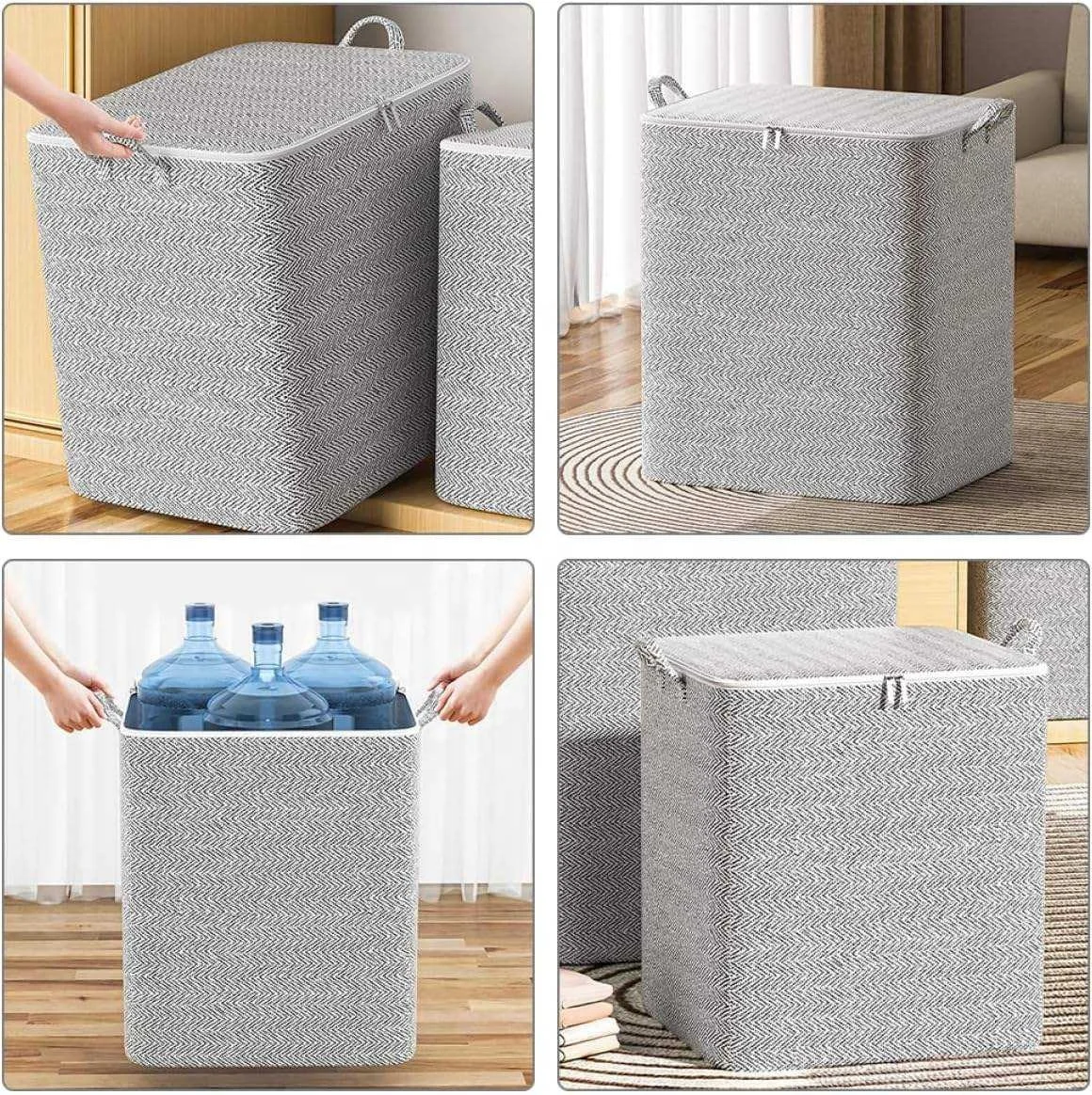 Large Capacity Household Quilt Storage Bag Clothes Quilt Storage Bag Moving Living Room Bedroom Quilt Sorting Storage Basket