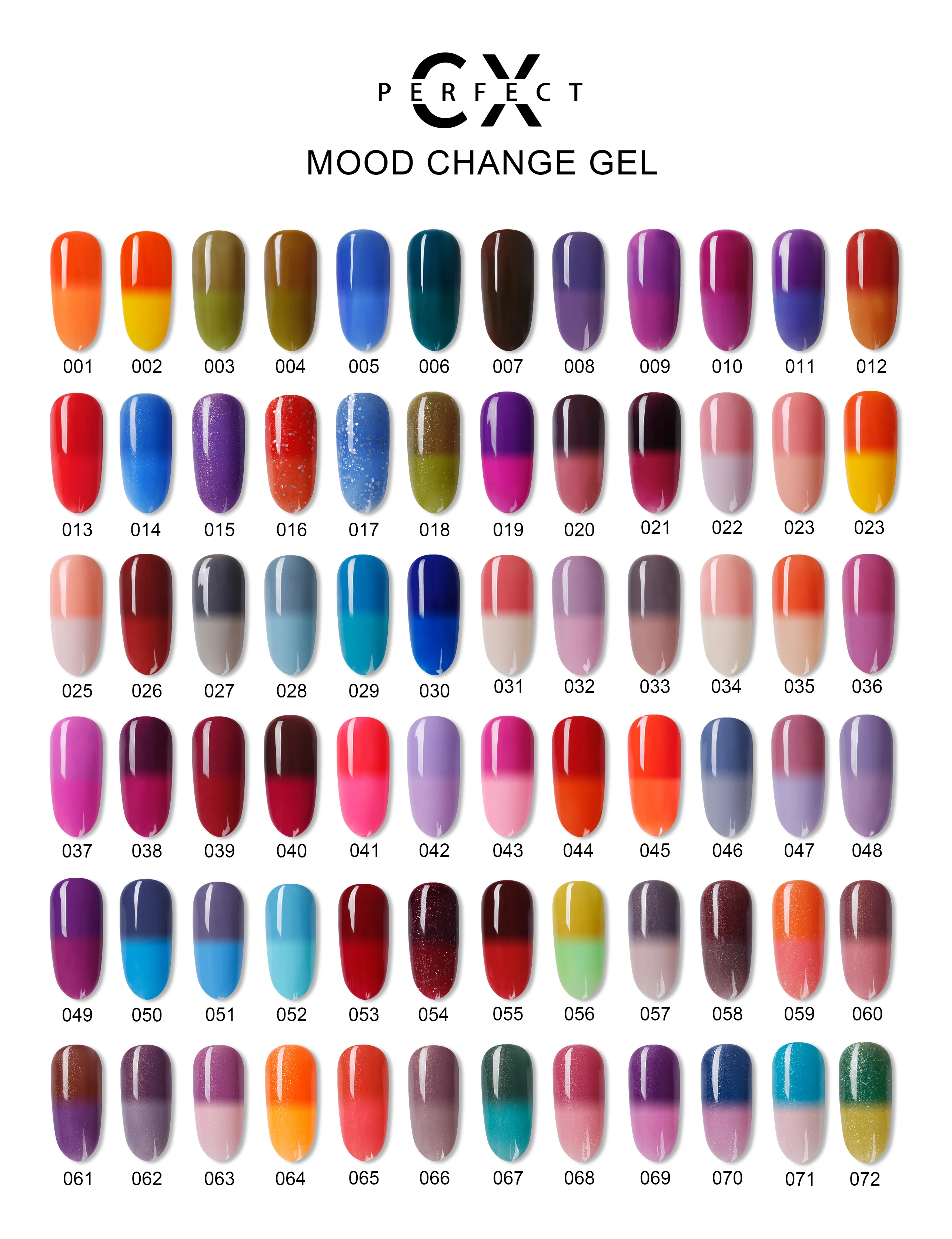 mood change 72 colors