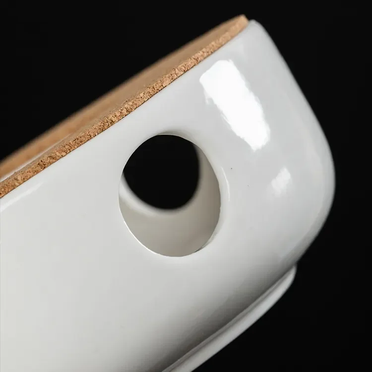 Ceramic Heat Base White Porcelain Stand Candle Holder Heating Ceramic Teapot Warmer