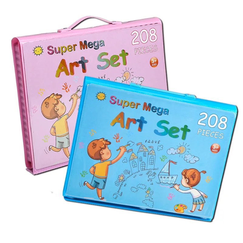 Painting Sets 208 Pieces Colored Pencil & Art Supplies Set with Painting Drawing for kids