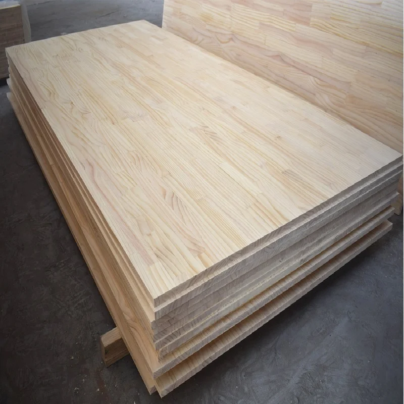 Factory Wholesale Price Solid Wood Pine Finger Joint Board  for Wooden Crafts