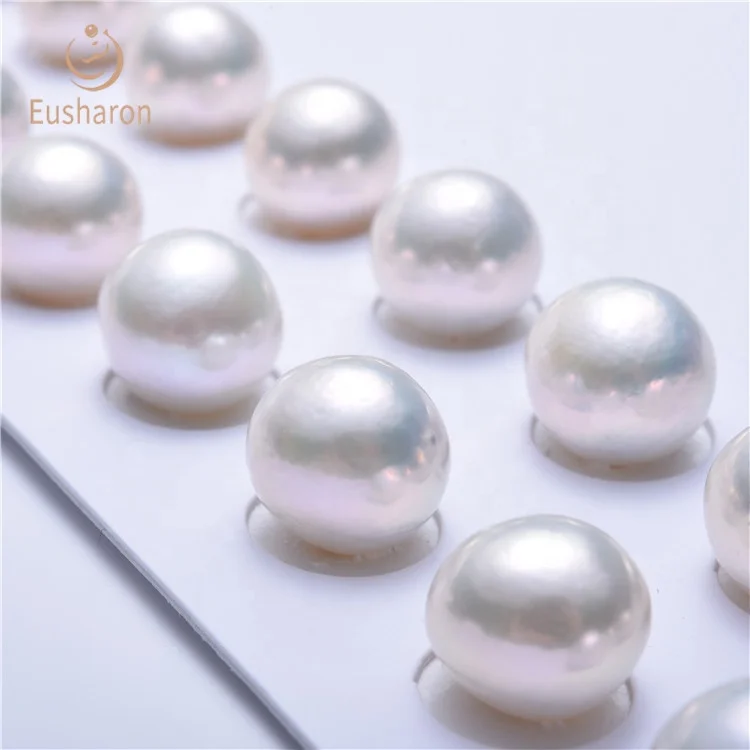 Оптовая продажа по низкой цене подходящей парой носков 9-13 мм AA Белый Эдисон круглый свободные барочного жемчуга для серьги