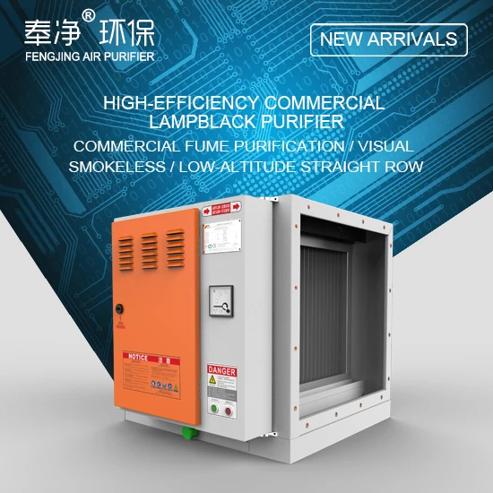 
Purified Air ESP BBQ Kitchen Exhaust Electrostatic Precipitator Fume Disposal Equipments Grill With Smoke Filter 