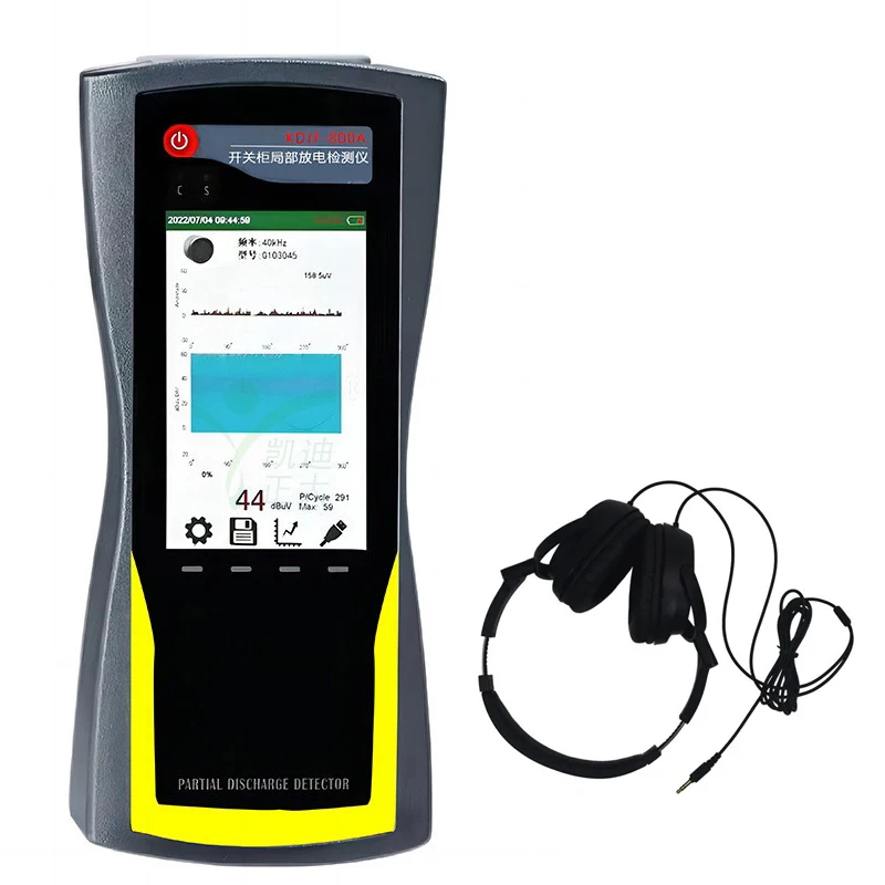 Portable Partial Discharge Detector Cable PD Detecting Analyzer Handheld PD Tester With TEV/UHF Sensor