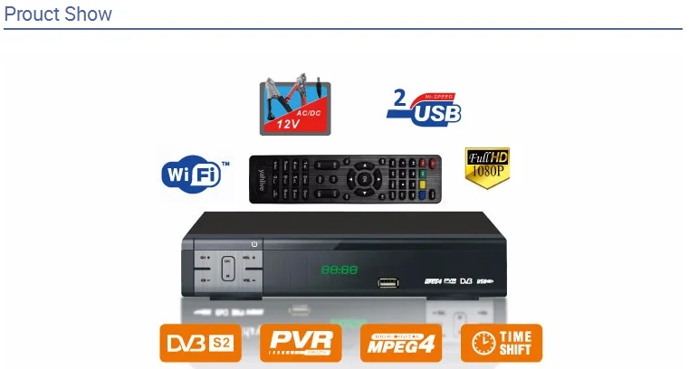  Фабрика HD мини DVB-S2-цифра спутниковый телевизионный ресивер с Powervu икс BISS KEY USB
