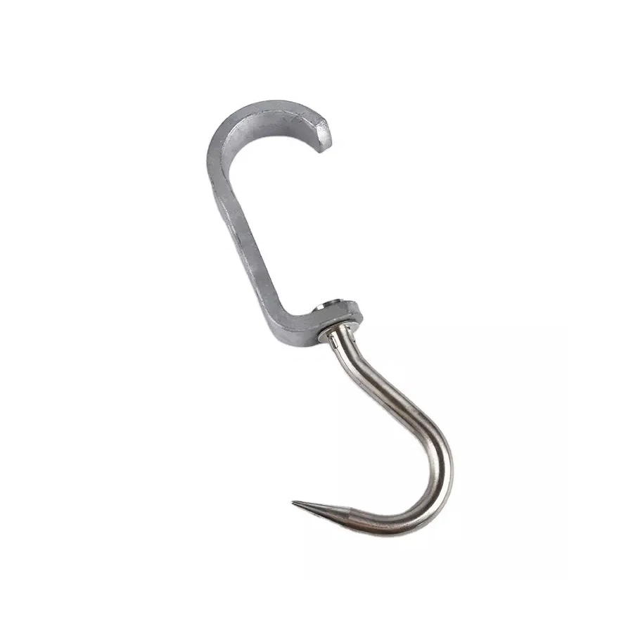 Premium Stainless Steel Butcher Hook Smoking Meat Hooks, Bold Hanging Hooks Hang Chicken Hunting Smoking Ribs