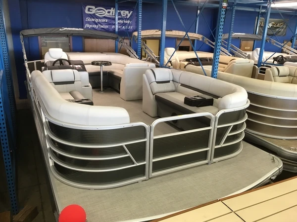 
21ft 6.4m party pleasure BBQ aluminium pontoon boat with bimini 