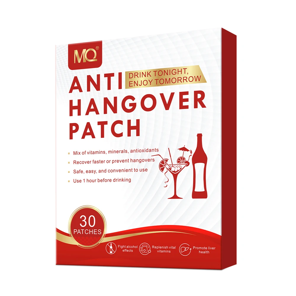 for sale, the highest-selling hangover patch has no side effects and is a health patch,  directly by factory PU blue skin color