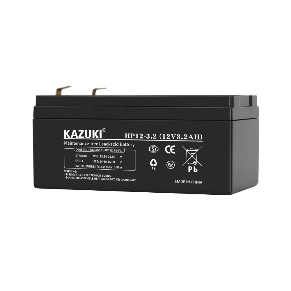 VRLA sealed lead acid 12v3.2ah 12Ah 3.2Amp/h rechargeable battery for wireless portable products light tools