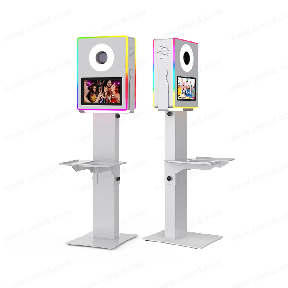 Leave space install dslr camera mini pc and printer dlsr touch screen 13.3 inch photo booth Easy to use photobooth for party