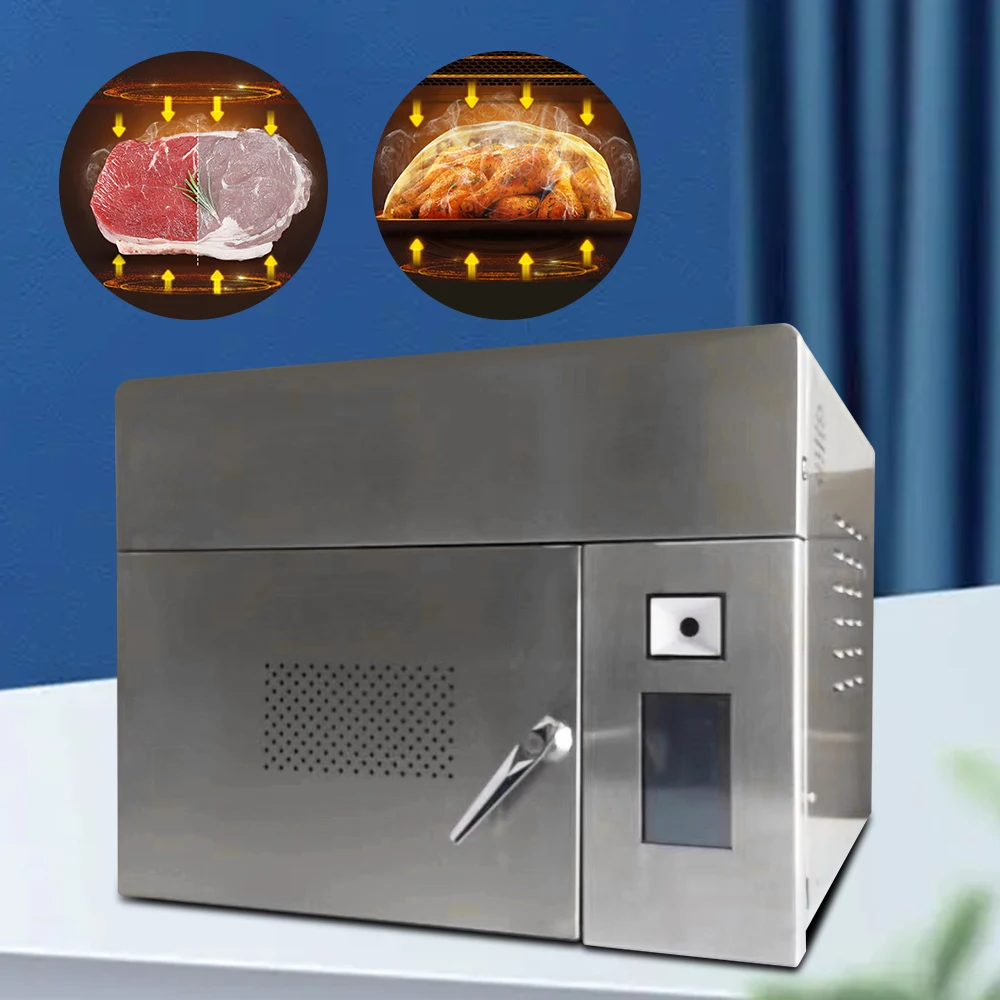 Mesin penyahbeku makanan di atas meja komersial mudah alih konvensyen duel frekuensi penyongsang ketuhar gelombang mikro