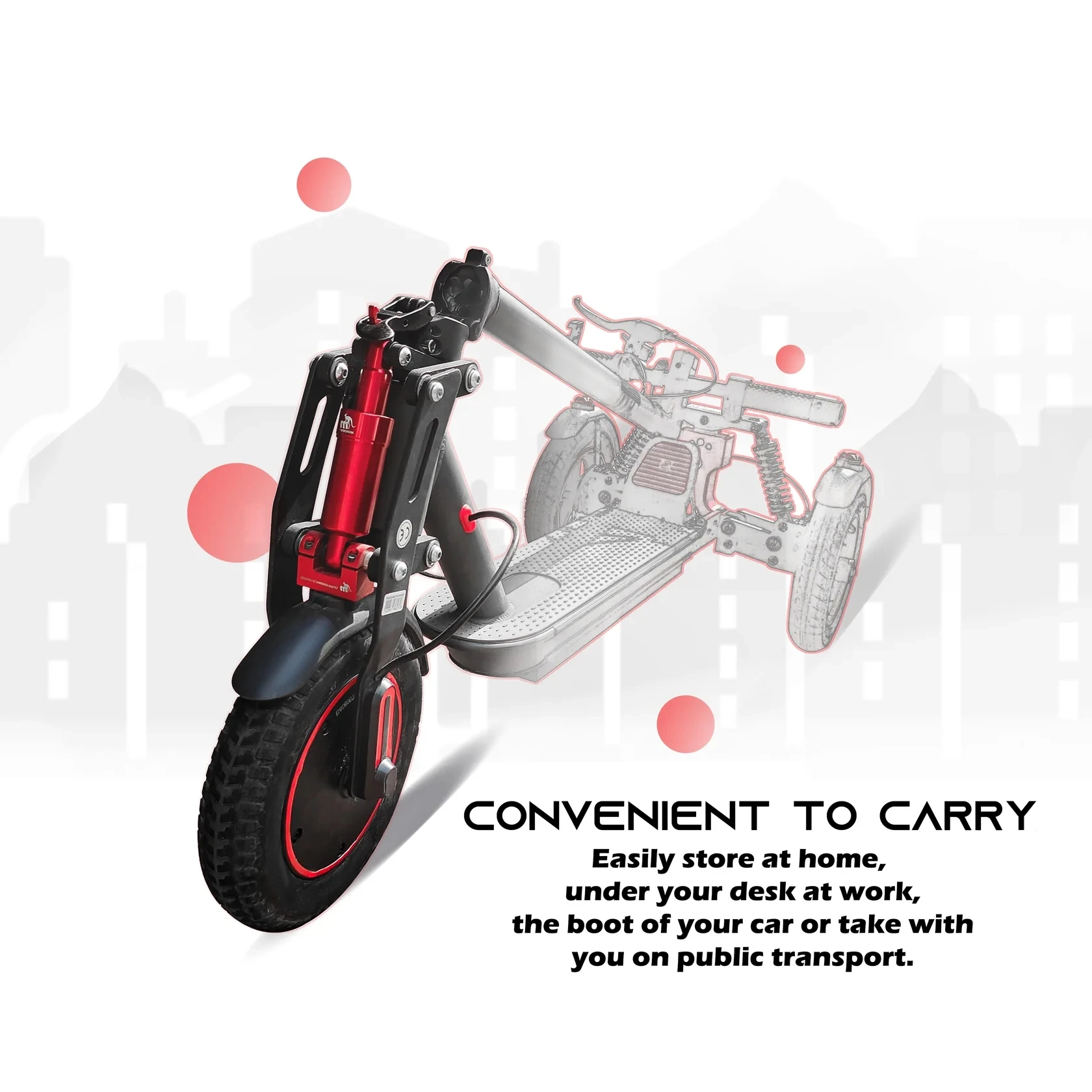MONORIM T0s Ultra three-wheel electric scooter with front suspension and rear two-wheel shock absorption maximum speed 25km/h