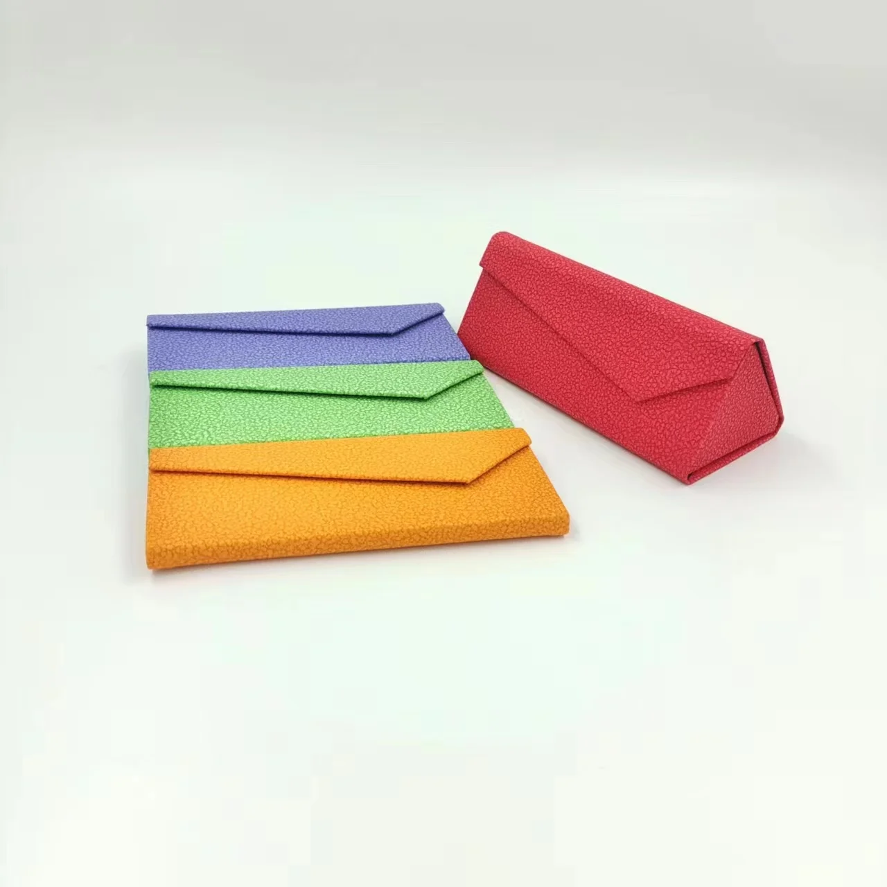 Professional Production PU Leather Foldable Sunglasses Caes Eye Glasses Squeeze case Stylish Sun case for Eyeglass Storage