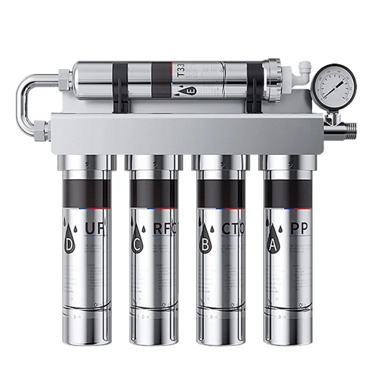 5 stages uf membrane stainless steel water purifier filter drinking water ultrafiltration system without osmosis