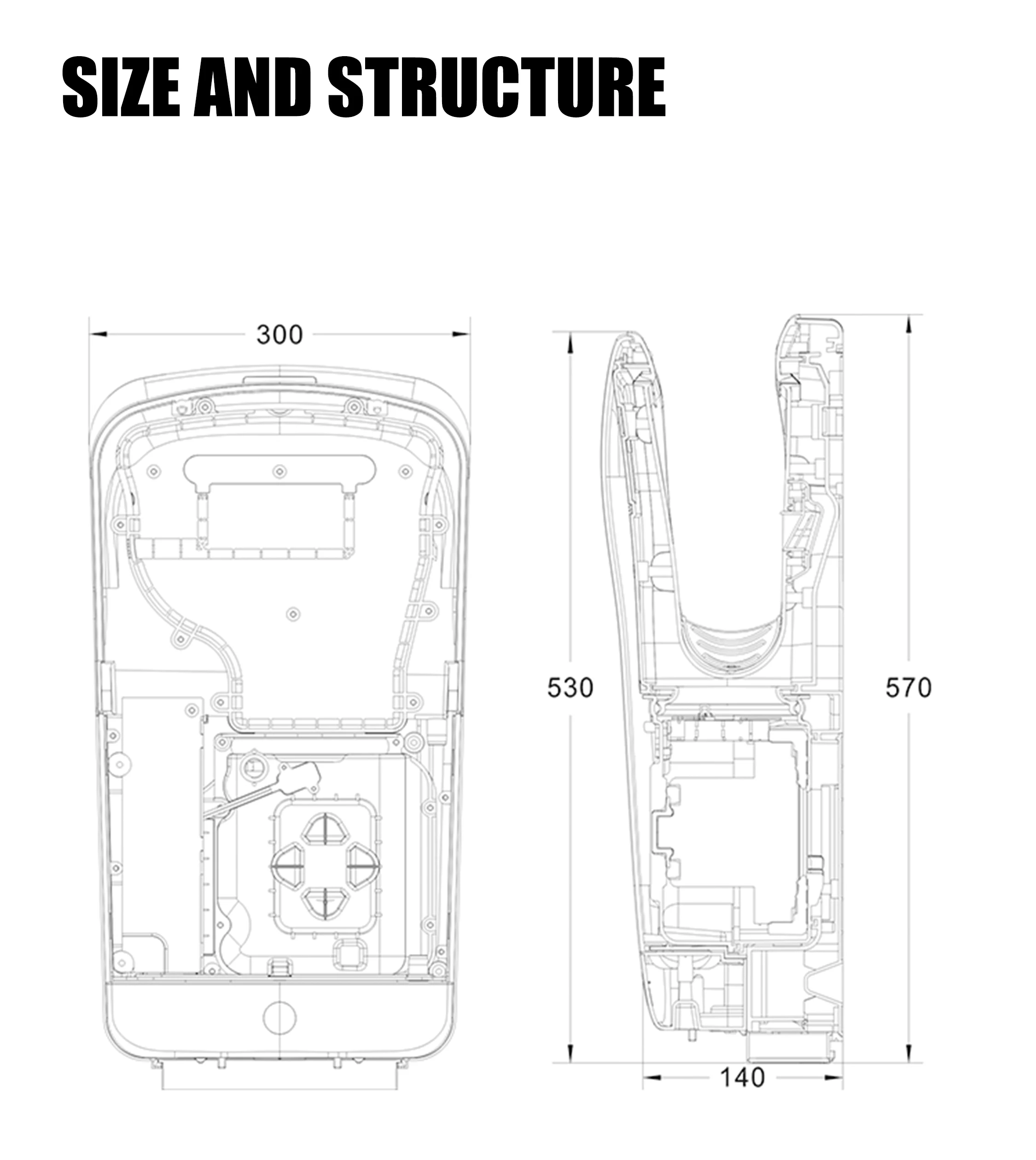 Customized Voltage Plug Bathroom Brushless Motor Commercial Jet Automatic Hand Dryer For Wall Mounting