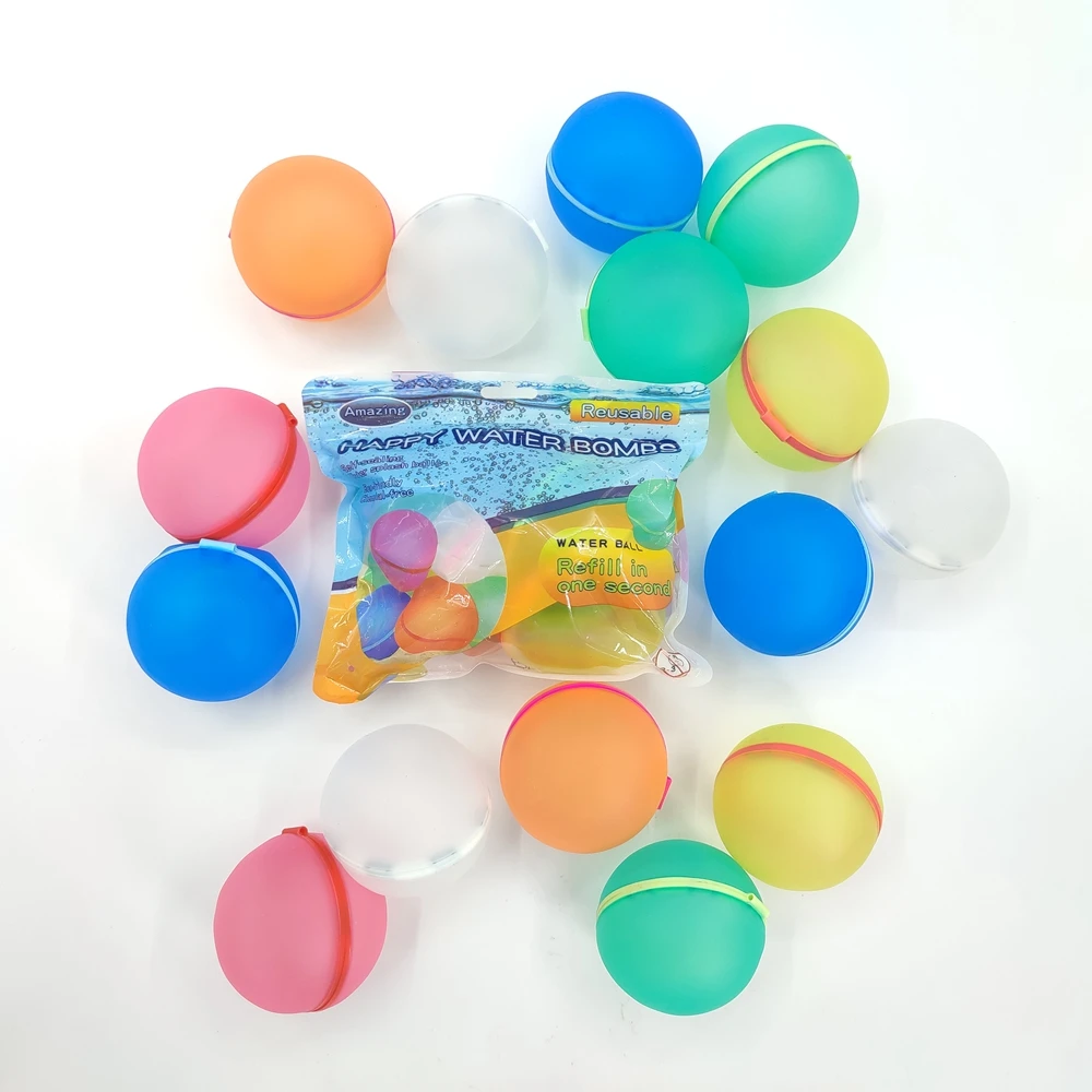 Refillable Silicone Magnetic Water Balloon Reusable Self Sealing Water Balloons Quick Fill Water Balloon