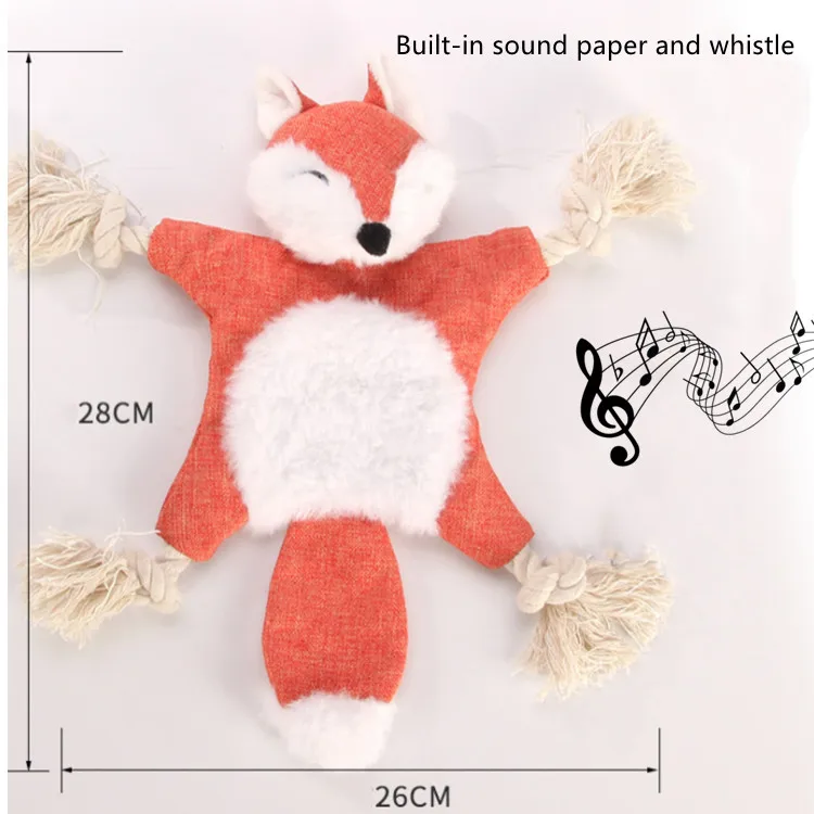 Wholesale fancy puppy interactive plush soft toy lovely Talking chew rope dog