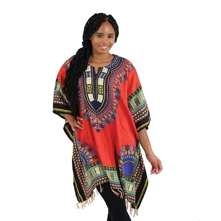 Unisex Tribal African Shirt Dress Men Women Dashiki Print Hippie Style kaftan 100% Cotton Ladies Custom Dashiki Shirt Wholesale