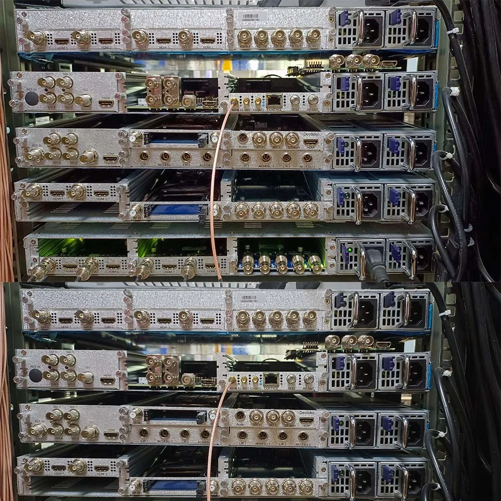 Digital Cable TV Broadcast Multi Channel SDI HD MI Video Encoder HD MPEG2H264