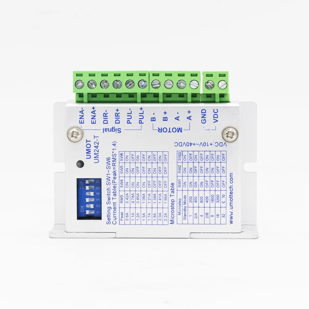 UM242 2-фазный шаговый мотор драйвер 0.2A-2.2A Мини Драйвер шагового двигателя для ЧПУ линейные направляющие движения системы