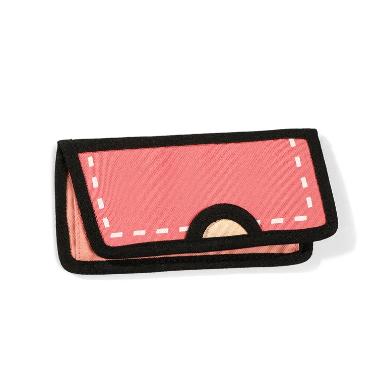 Two-dimensional Doodle Comic Handbags Holding Phone Cards Easy-to-carry 3D Style Purse