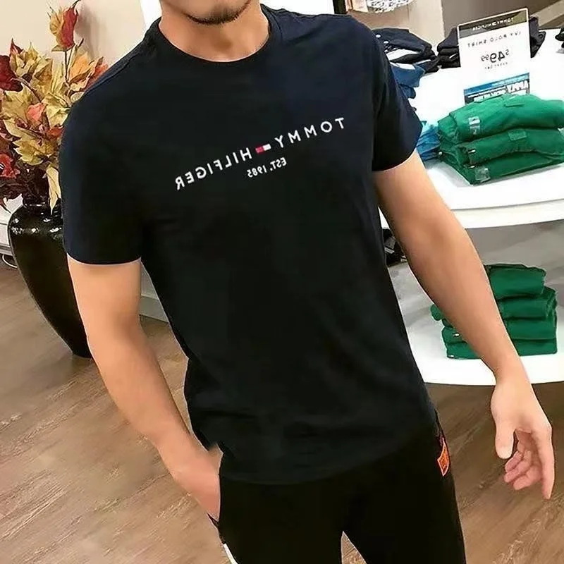 2023 New Arrival RoSa Hombre Edition Tommys Hilfiger T Shirt Sromotional Cotton Oversize T-shirts for Men