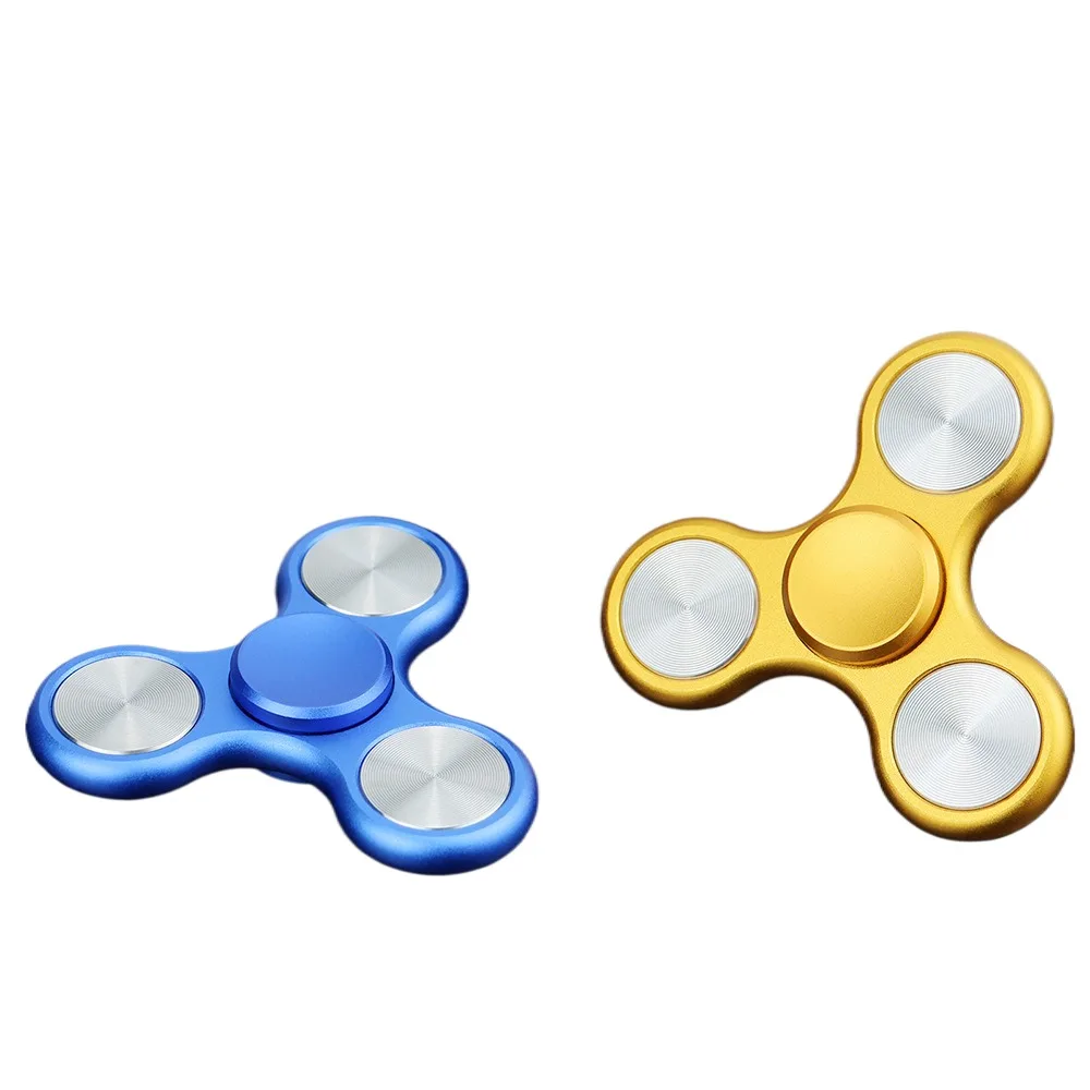 In stock Aluminum Alloy fidget spinner High quality Stainless steel Decompress Spinning top Wholesale