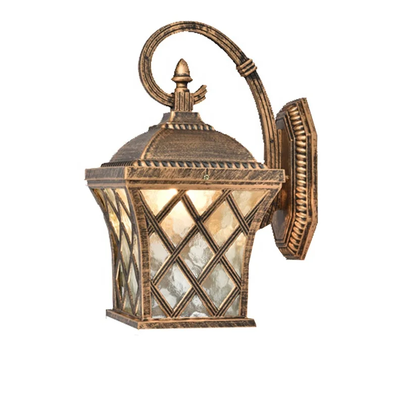 Черный наружный водонепроницаемый светодиодный настенный светильник IP65, высокий люмен, алюминиевый дешевый декоративный винтажный настенный светильник для сада