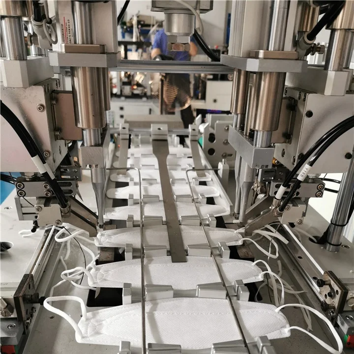 Full Automatic Disposable Folding Surgical KF94 Fish Type Face Mask Making Machine